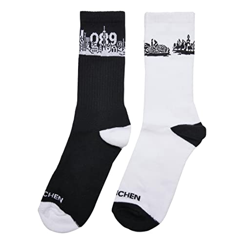 Mister Tee Skarpety uniseks Major City 089 Socks 2-pak czarne/białe 35-38, czarny/biały, 35-38 EU