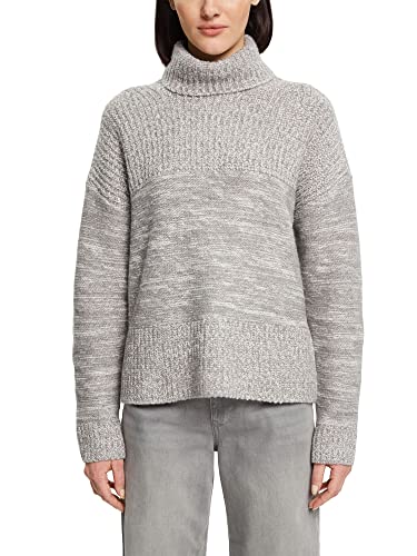 edc by ESPRIT Sweter damski, 039/Medium Grey 5, XL