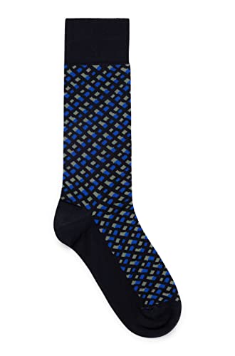 BOSS Men's RS Monogram MC Regular_Socks, Dark Blue401, 43-46, Dark Blue401, 43-46