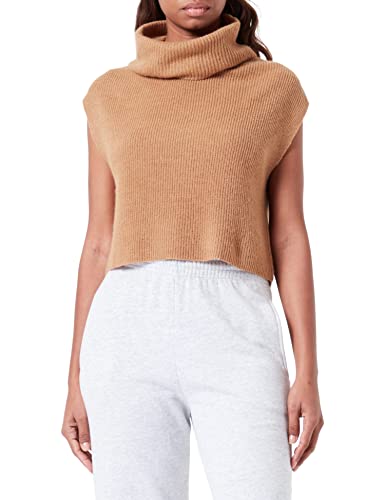 s.Oliver Damski sweter z kołnierzem szalowym, Brown 8469, 36