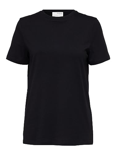 SELECTED FEMME Klasyczna koszulka damska, czarny, XL