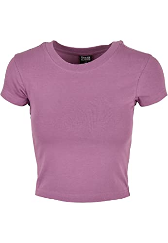 Urban Classics Damska koszulka ze streczu z dżerseju cropped Tee, Duskviolet, 3XL