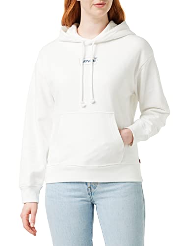 Levi's Damska bluza z kapturem Graphic Standard Hoodie, Sudadera Con Capucha Baby Shimmer Bw White +, XS