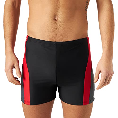 Haute Pression Męskie stroje kąpielowe dla niemowląt, Noir/Gris/Rouge, 46