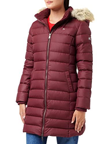 Tommy Jeans Damska kurtka puchowa Tjw Essential z kapturem, Deep Rouge, XXS