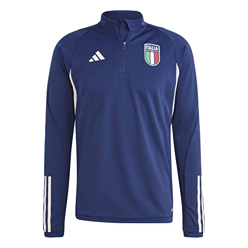adidas FIGC TR Topy Męskie Długie Dzianiny, Dark Blue, L