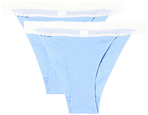 Sloggi Damskie stringi GO Ribbed C2P Tanga, Riviera, M