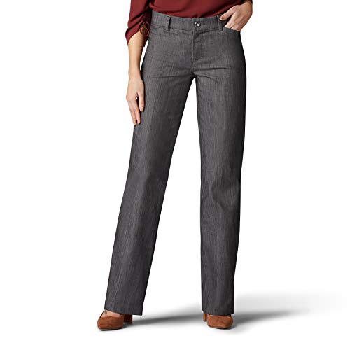 Lee Damskie spodnie Flex Motion Regular Fit, Płukanie węgla, 44-Kr�tki