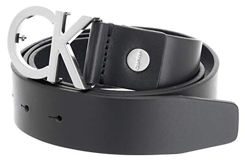 Calvin Klein Męski pasek Ck Adj. Klamra Belt ze skóry, czarny, 90