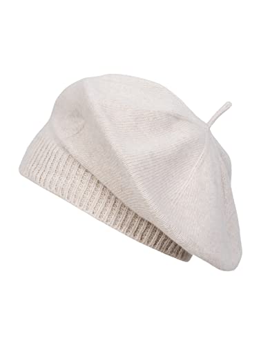 BICKLEY + MITCHELL Women's Cashmere Merino Blend Womens Beret 2174-01-9-12 czapka beanie, piasek, jeden rozmiar
