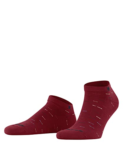 Burlington Mężczyźni Skarpety do trampek Multi Stripe M SN Bawełna krótkie z wzorem 1 Para, Różowy (Red Pepper 8074), 40-46