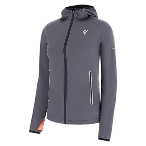 Macron Damska kurtka przeciwdeszczowa Run Fcc Cleo lekka damska Mgry, szara, XL