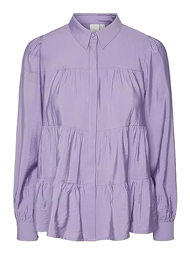 YAS Damska bluzka Yaspala Ls Shirt S. Noos, Bougainvillea, M