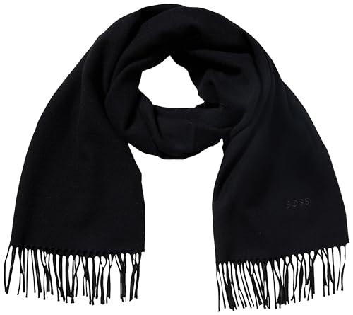 BOSS Damski szalik Zaphira, czarny 1, rozmiar uniwersalny, czarny (Black1)