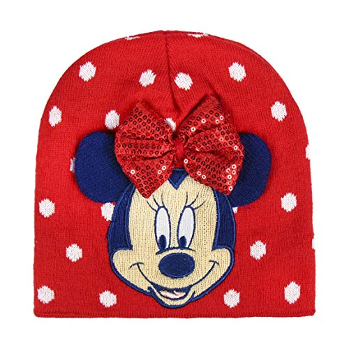 ARTESANIA CERDA Unisex Gorro Con Aplicaciones Minnie czapka z dzianiny, czerwona (44), jeden rozmiar