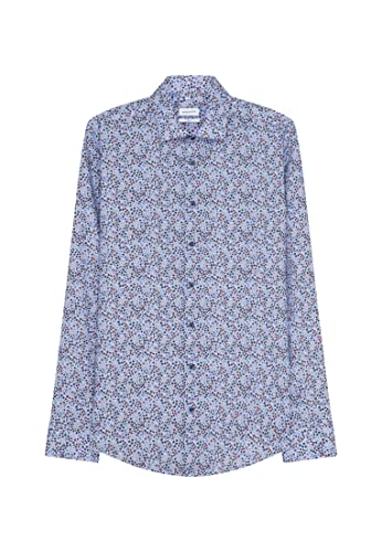 Seidensticker Męska koszula biznesowa – bez prasowania z taliowanym krojem – Shaped – długi rękaw – kołnierz Kent – 100% bawełna, jasnoniebieski, 38