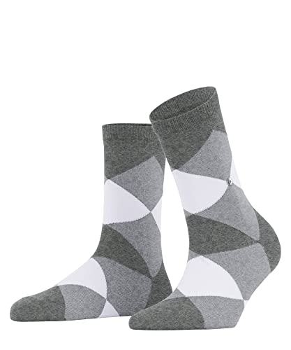 Burlington Kobiety Krótkie skarpety Bonnie SSO W SSO Organiczna Bawełna z wzorem 1 Para, Szary (Light Grey Melange 3390), 36-41
