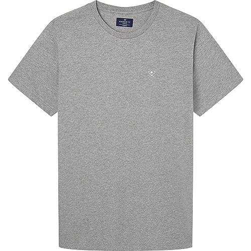 Hackett London Klasyczna koszulka męska Ss, Szary (szary Marl), XL