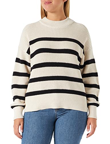 Part Two Retapw PU sweter damski, Czarny pasek, XXL