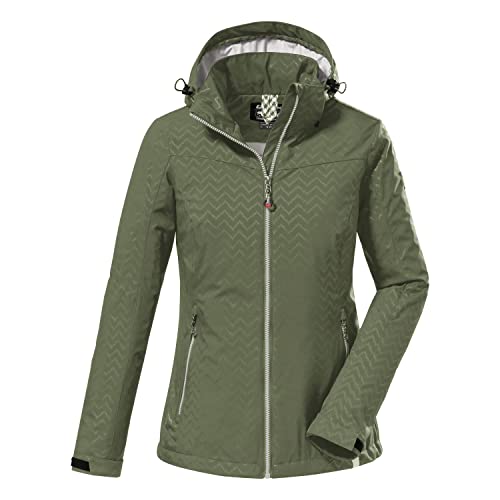 Killtec Damska kurtka softshell z odpinanym kapturem KOS 176 WMN SFTSHLL JCKT, oliwkowa, 44, 38390-000