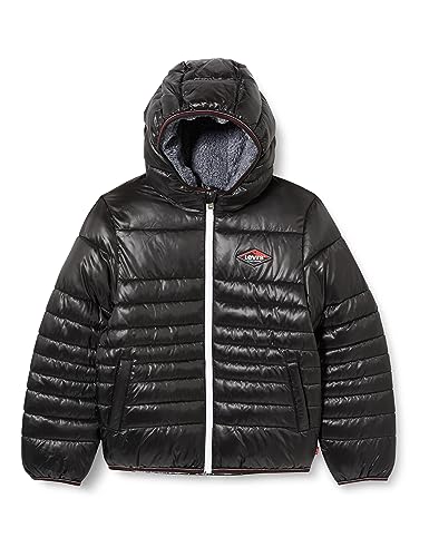 Levi's Kids LVB SHERPA LINED MDWT PUFFER J, Czarny, 12 Lat