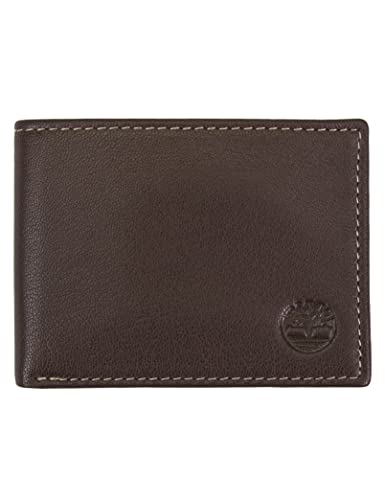 Timberland Męski portfel Blix Slimfold skórzany, Brązowy, rozmiar uniwersalny
