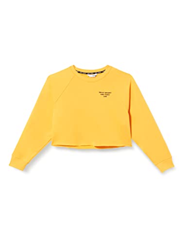 DKNY Damska koszulka sportowa Hd Mini Logo przycięta bluza z kapturem, Nagietek, 42