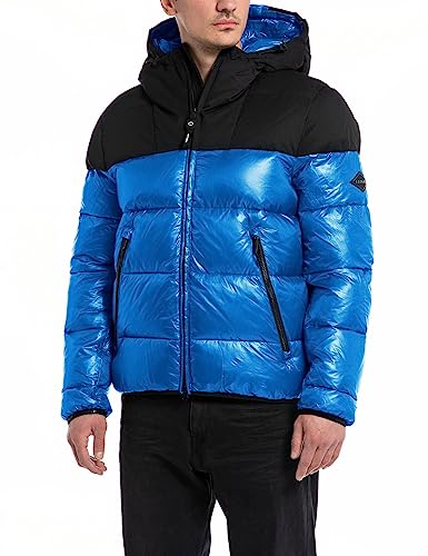 Replay Męska kurtka zimowa comfort fit, 279 Royal, L