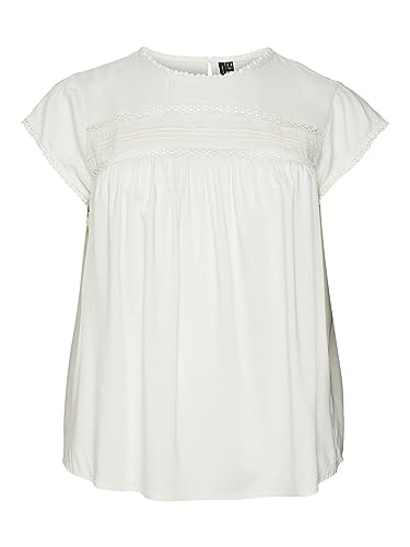 VMDEBBIE Pleat S/L TOP WVN GA Curve NOOS, Snow White, 48