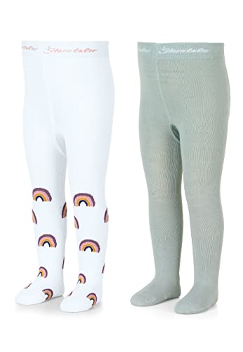 Sterntaler Unisex Baby DP bambusowe rajstopy, białe, normalne, biały, jeden rozmiar