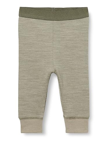 Bestseller A/S NBMWUPPO Wool/CO LONGJOHN XXIII legginsy, Vetiver, 68, wetiver, 68