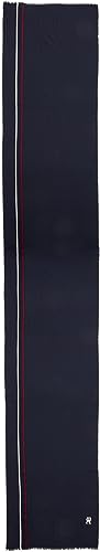 Tommy Hilfiger Damski TH damski szalik szaliki, niebieski Space Blue, OS, niebieski (Kosmiczny Błękit), Rozmiar uniwersalny