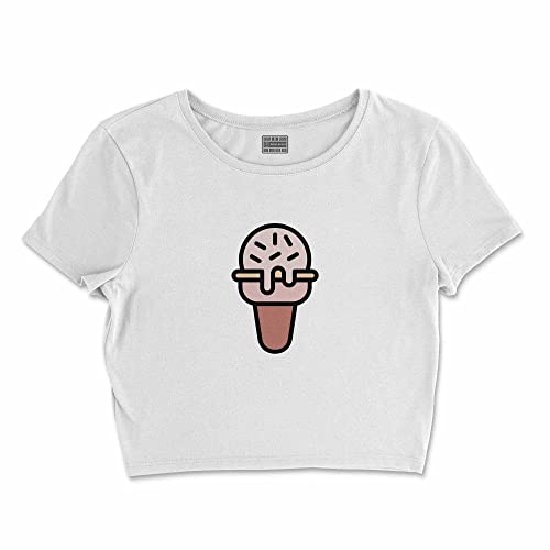 Bona Basics, Koszulka damska z nadrukiem cyfrowym,%100 bawełna, biała, casualowa, topy damskie, rozmiar: L, biały, L Krótki