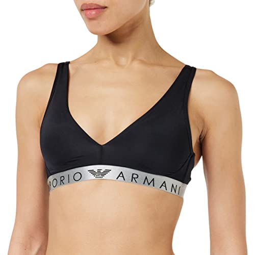 Emporio Armani Damski biustonosz wyściełany, Czarny, XL