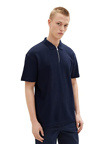 TOM TAILOR Denim Męska koszulka polo, 1036381, 10668-Sky Captain Blue, L, 10668 - Sky Captain Blue, L