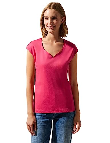 Street One T-shirt damski, Kwiat koralowy, 44