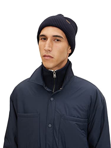 TOM TAILOR Męskie Czapka beanie 1032846, 10668 - Sky Captain Blue, ONESIZE