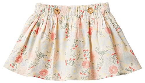 United Colors of Benetton skirt 49rua0006 chłopięce Spódnica (1-Pack), biały z kwiatowym wzorem 66a, 50