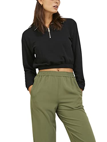 JACK & JONES Jjxx Jxalfa Reg Every Short Half Zip bluza damska, czarny, XL
