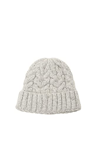 ESPRIT Czapka damska typu beanie, 040/jasnoszary, jeden rozmiar