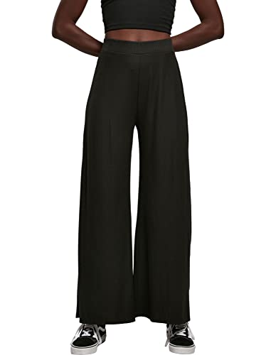 Urban Classics Spodnie damskie w stylu Coste Jersey, Czarny, S