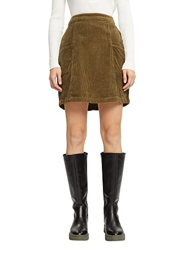 ESPRIT Damska spódnica 102EE1D312, 355/DARK khaki, 30 (DE)