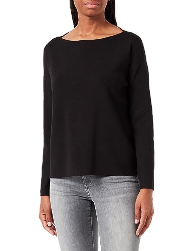 Bestseller A/S Damski sweter VMNANCY LS Boatneck GA NOOS, czarny, XXL, Schwarz, XXL