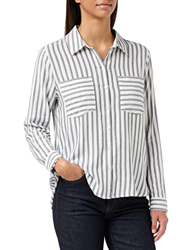 TOM TAILOR Denim Damski bluzka w paski 1033614, 30577 - Navy White Vertical Stripe, XXL
