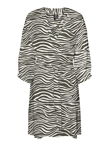VERO MODA Sukienka damska VMSEBA 3/4 ABK WVN GA BTQ sukienka, bungee Cord/AOP:SEBA, XS, Bungee Cord/Aop: seba, XS
