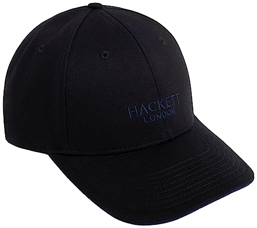 Hackett London Klasyczna czapka męska Brnd Uncap, czarny (czarny), Rozmiar uniwersalny