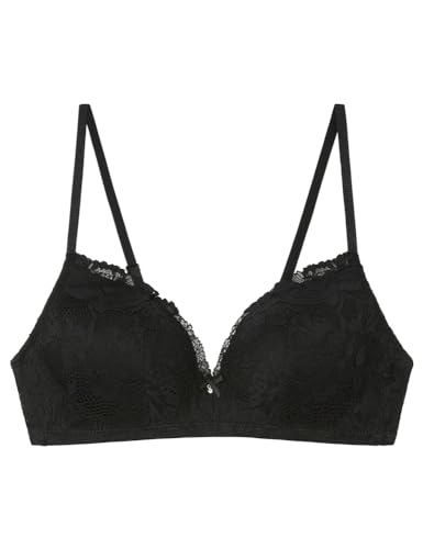 women'secret Biustonosz Lovely Trójkątny Biustonosz Koronka Czarny, damski, czarny, 95B
