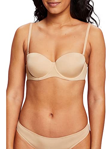 ESPRIT Watowany biustonosz Balconette, Dusty Beige, 80C
