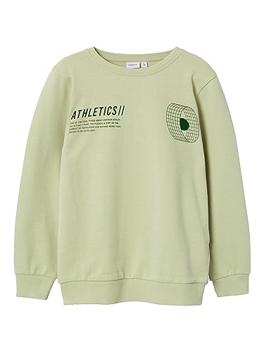 NAME IT Bluza chłopięca Nkmkeyan Ls Sweat Unb, Lint, 146-152