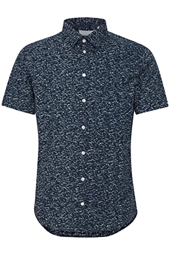 CASUAL FRIDAY Męska koszula z nadrukiem Cfanton Ss AOP, 194013_dark Navy, XL